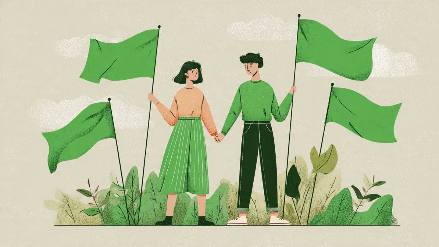 Green flags in online dating - signs of trustworthy matches